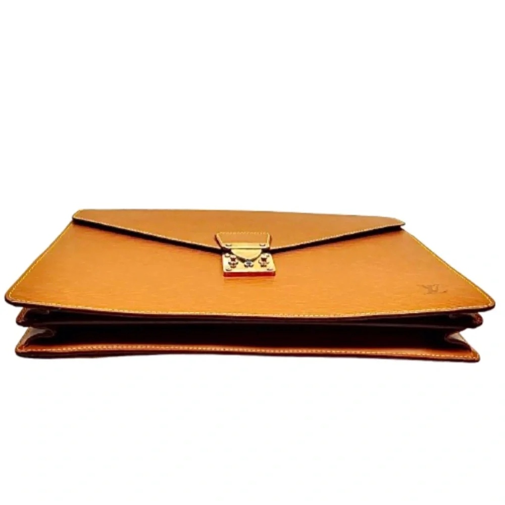 LOUIS VUITTON Ambassador Cipango Gold Epi Leather Business Briefcase Laptop Bag